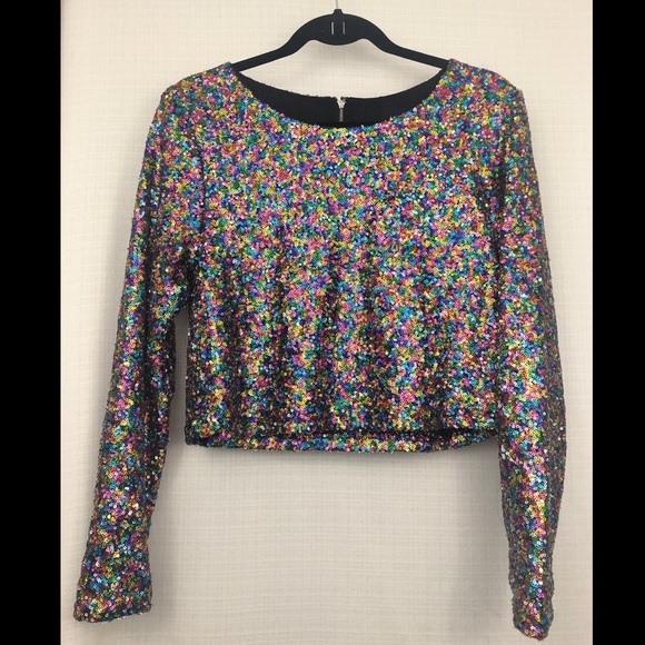 MINKPINK sequins crop top - Picture 2 of 6